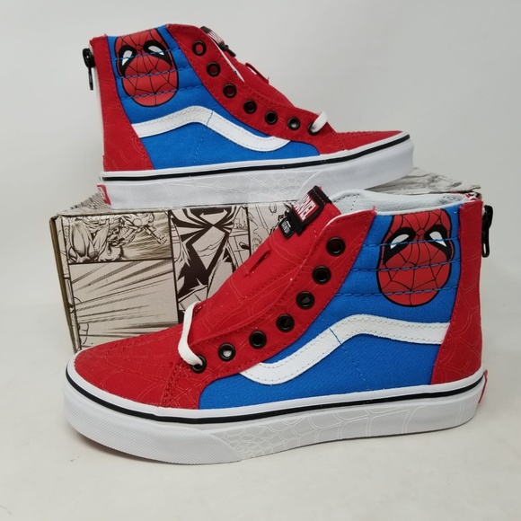 spiderman vans sk8 hi